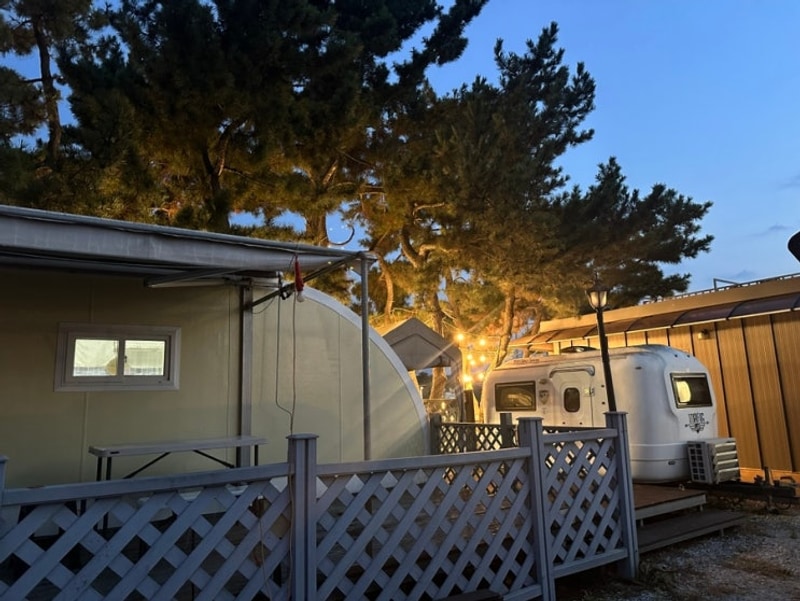 강릉 사천글램핑 카라반 가성비 숙소 '강릉여행 굿캠핑'