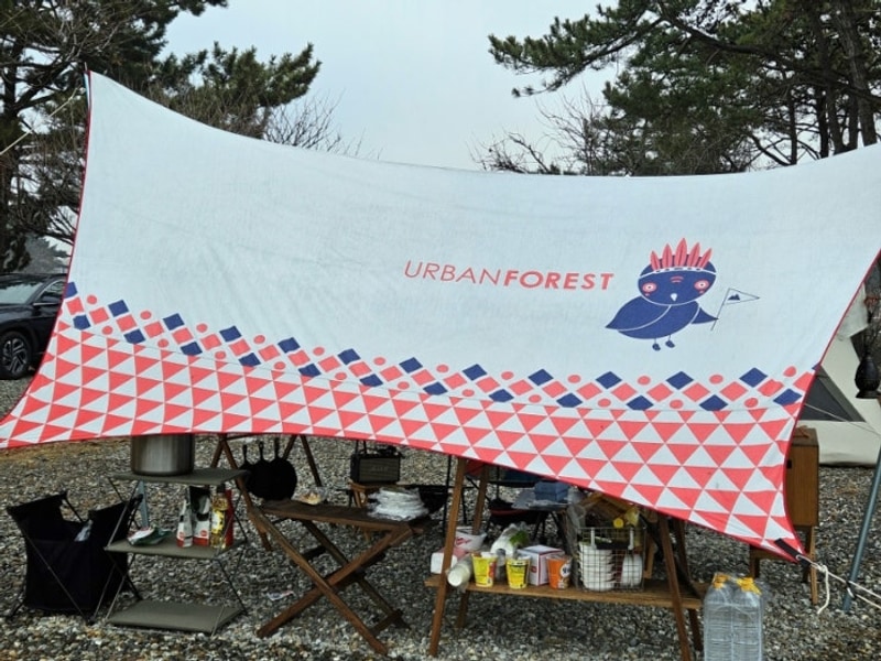 대부도 아라뜰캠핑장 / 대부도의 바람과 편의시설에...