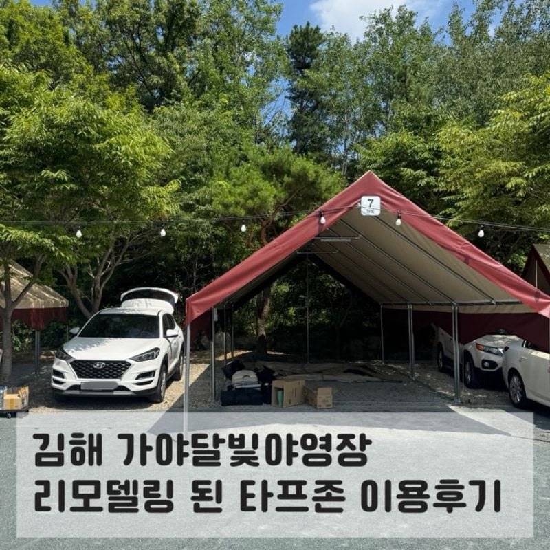 김해 가야달빛야영장 경남 타프존 캠핑장