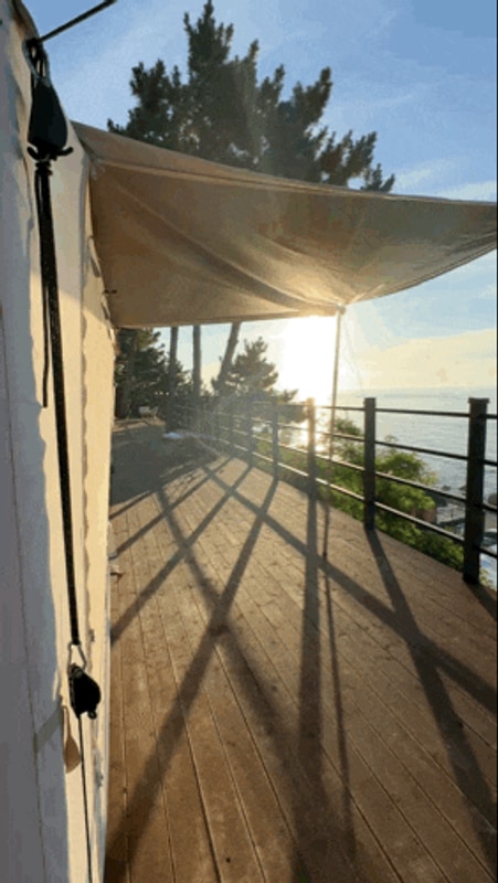 오션뷰 감성 캠핑, 스페이스영덕 프라임 오션 텐트 캠핑 A 후기