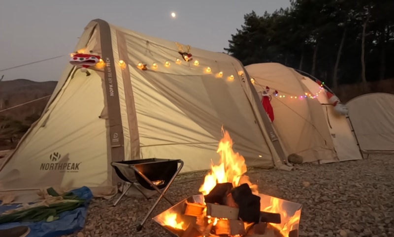 소소한 크리스마스 캠핑 - 경주 초롱별 야영장