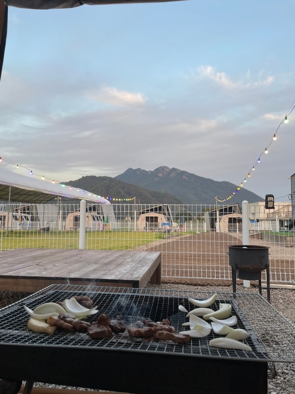 애견 동반 [그레이스 글램핑] 바베큐와 불멍이 무료인 춘천...