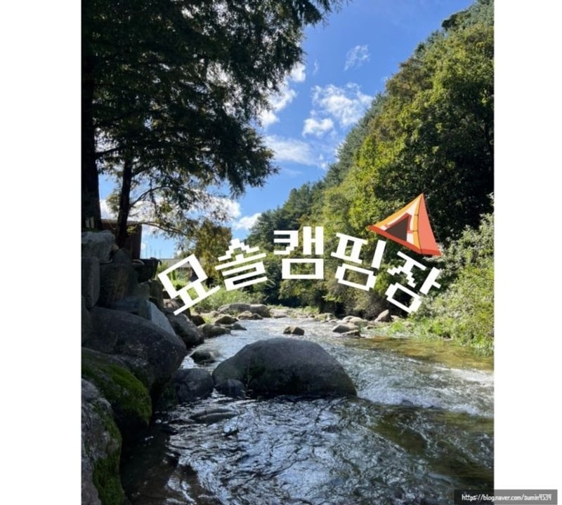 [영주]영주 소규모 캠핑장 묘솔 캠핑장  계곡 캠핑장