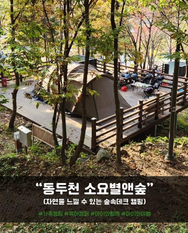 동두천 소요 별앤숲 테마파크 (숲속데크 캠핑)