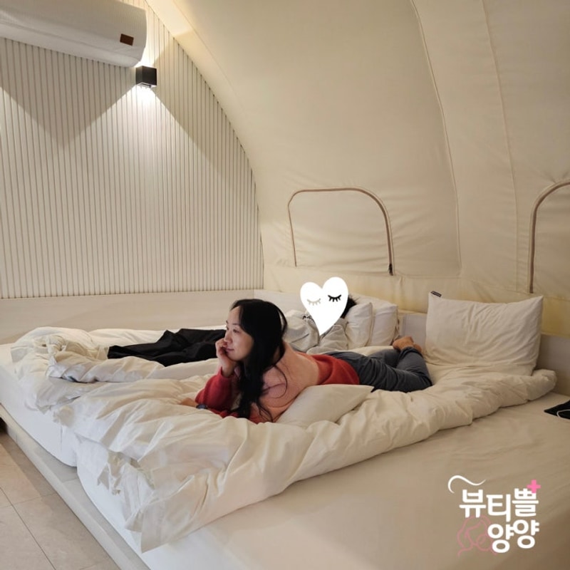 대만족, 온수 수영장있는 서울 근교 글램핑 양평 빌리풀램핑