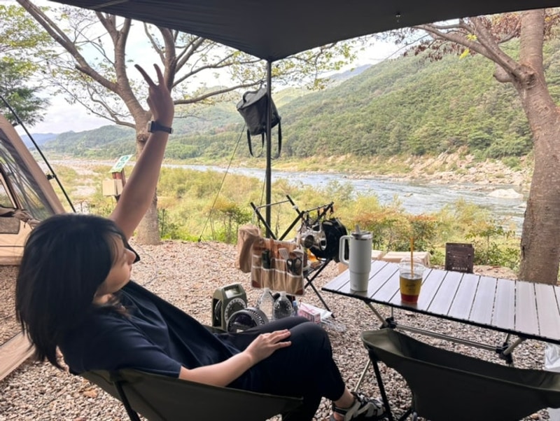 [산청 경호강 캠프627] A12 파쇄석 | 강캠 ️ | 첫2박3일 캠핑...