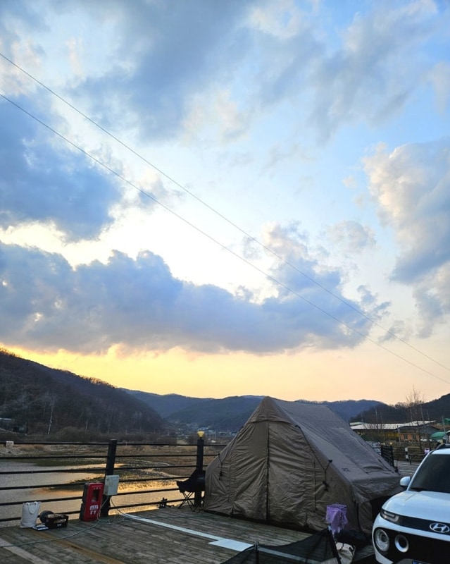 경북 구미 '산호야관광농원' 호수뷰 캠핑장, 애견동반가능