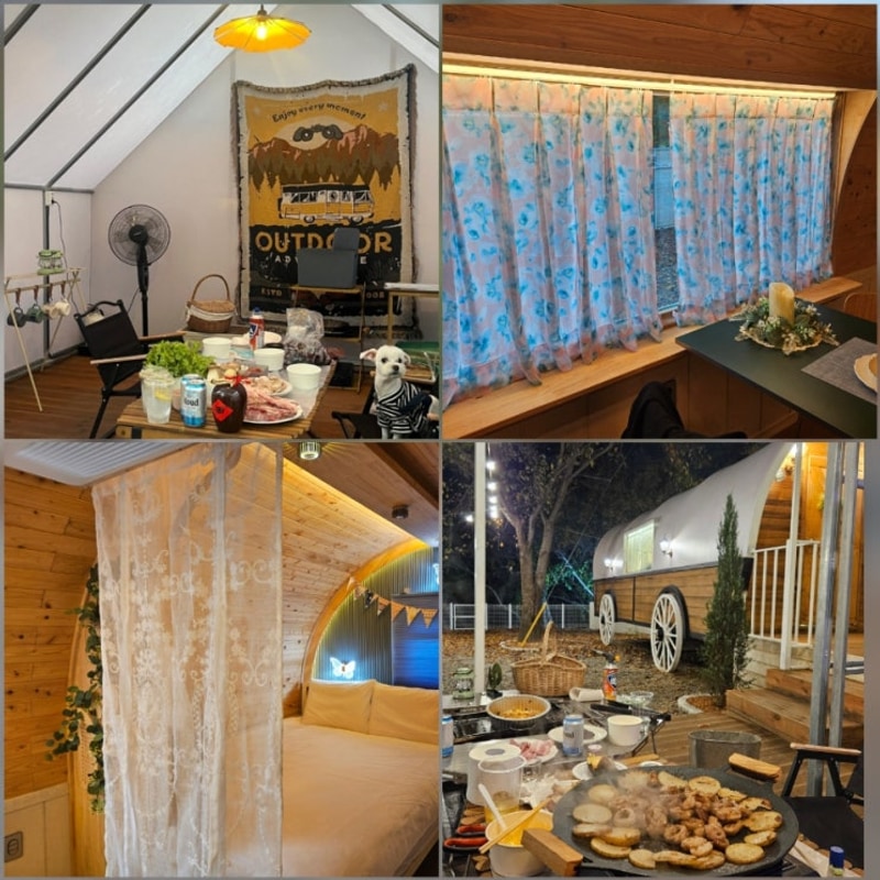 가평 글램핑 애견 동반 아이섬 풀 글램핑 프라이빗해서 좋았던