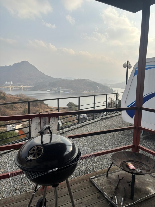 서울 근교 가평 청평호 캠핑장 카라반 추천 캠프게이트 청평...