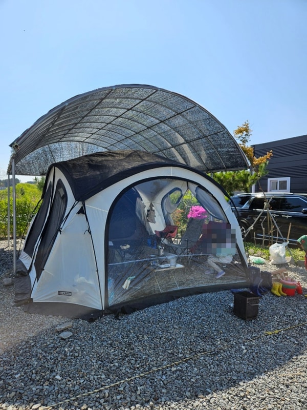 태안 갯벌체험 가능 캠핑장 도담오토캠핑장  A구역  파쇄석2번...