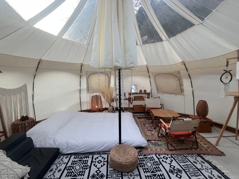 ❄️강원 평창 투명돔에서 보내는 겨울밤, 뇌운계곡 글램핑...