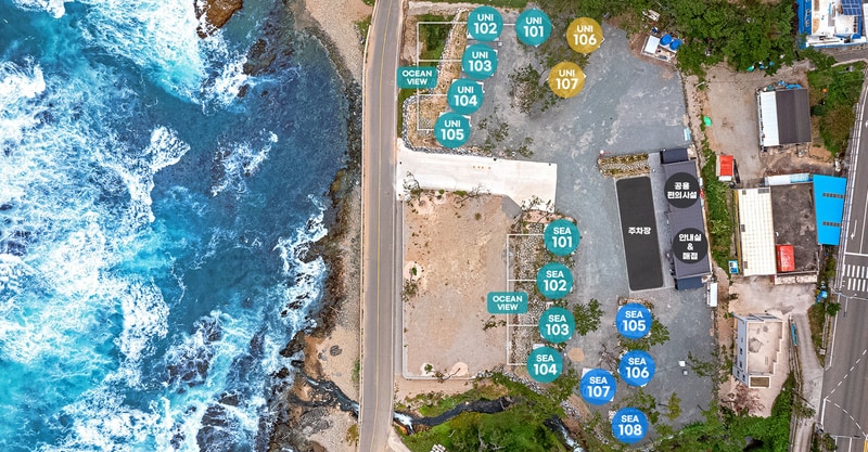 호미곶유니의바다 카라반캠핑장 배치도 1