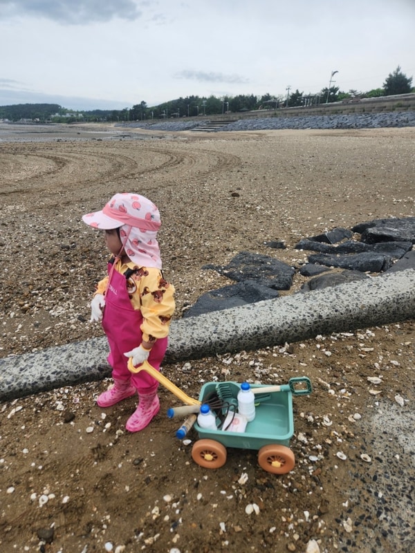 리아랑 단둘이 선도리 갯벌체험장(with 선도리갯벌글램핑장)
