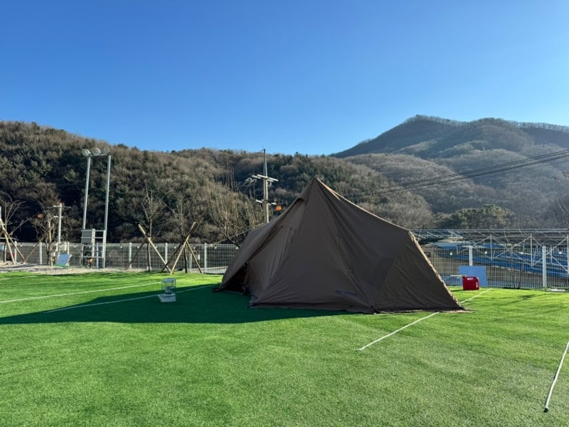 어서와 잔디밭 캠핑장은 처음이지?(양주 힐링캠프 캠핑장)