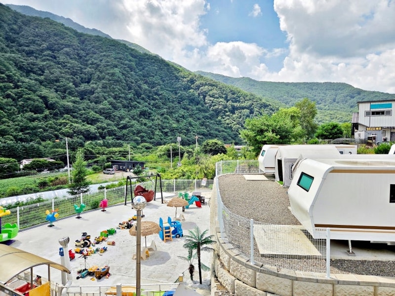 가평 글램핑 추천 용소폭포 근처 숙소 가평 카라반 가화 2372