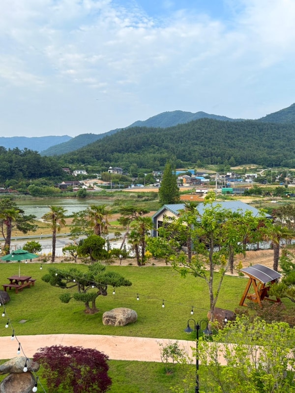 부모님 연인 숙소 추천 바베큐 불멍 산책 휴정원글램핑 안내도