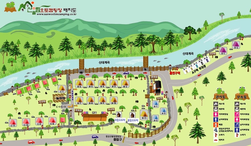 횡성산울림오토캠핑장 배치도 1