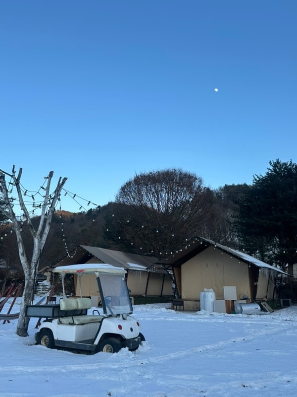 포천오리썰매 근처 숙소 산정호수 글램핑 '백운계곡글램핑'