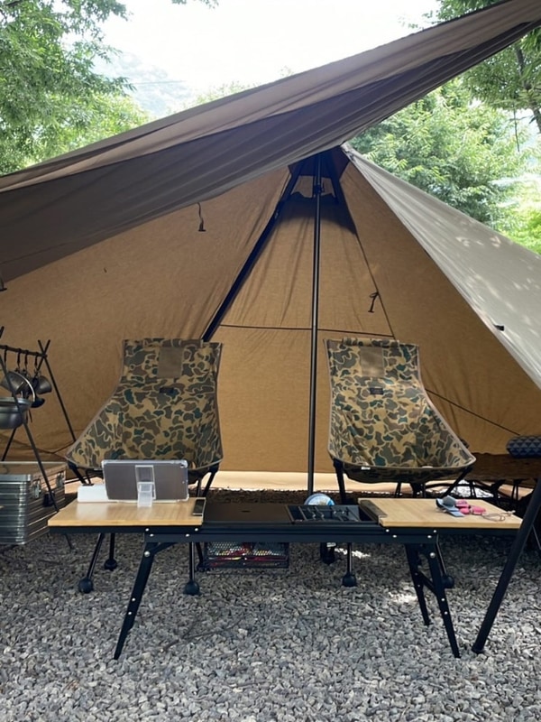 첫 캠핑 일기 “김천 우리 동네 캠핑장” 텐트 소개