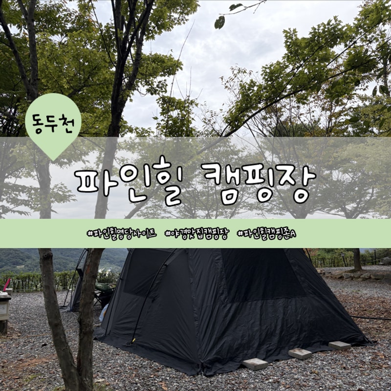 동두천 파인힐 빌리지 캠핑장 A1~A11뷰 내돈내산 후기