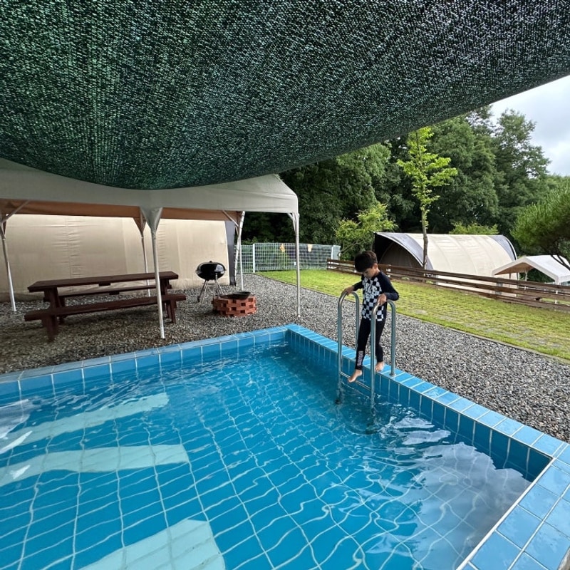 서울 근교 글램핑 아이랑 계곡 물놀이 가능한 천안 몽키캠핑장