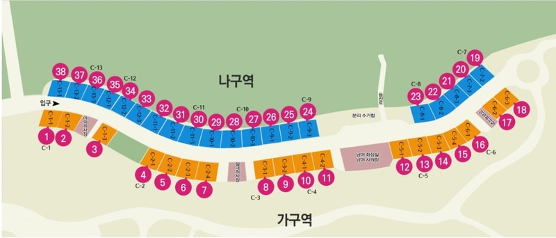 위천수변 테마파크 배치도 1