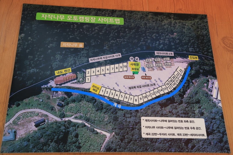 자작나무 펜션캠핑장 배치도 1