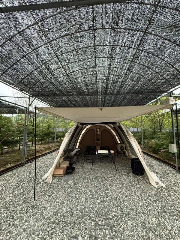 타프존이 있는 프라이빗한 인생 캠핑장 :) 금산 진악산오토캠핑장