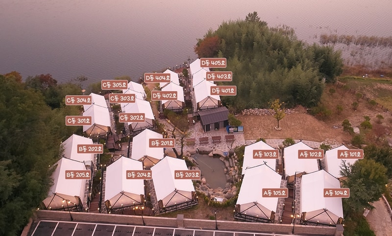 대숲글램핑장 배치도 1