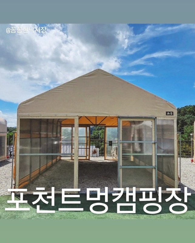 [포천 트멍캠핑장] 개별 에어컨 설치된 포천 키즈 캠핑장 트멍...