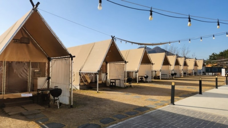 부산 기장 제이스 글램핑 히노끼탕 바베큐 후기