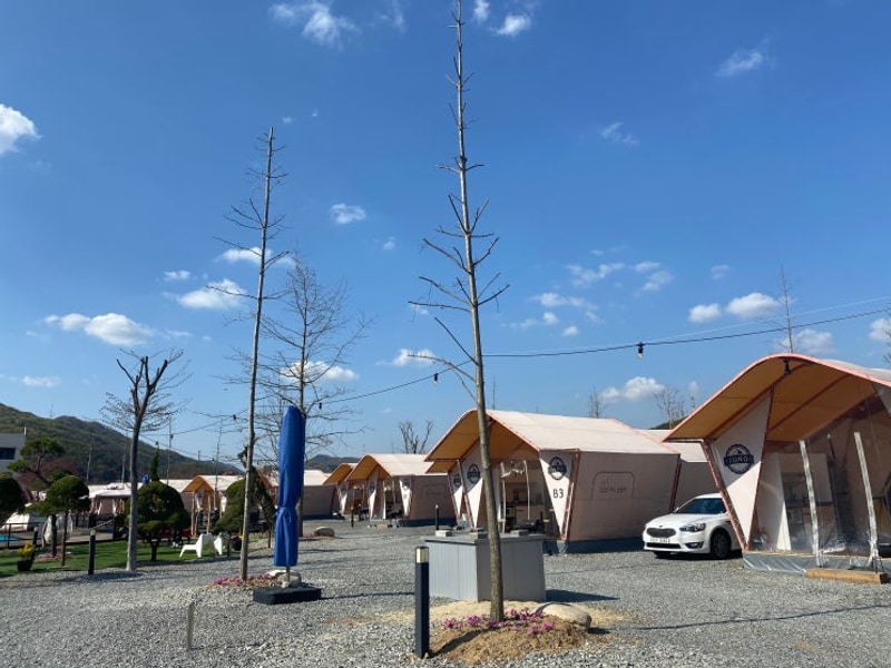 글램포레스트 서해 대부도 안산글램핑 놀거리 숯불바베큐...