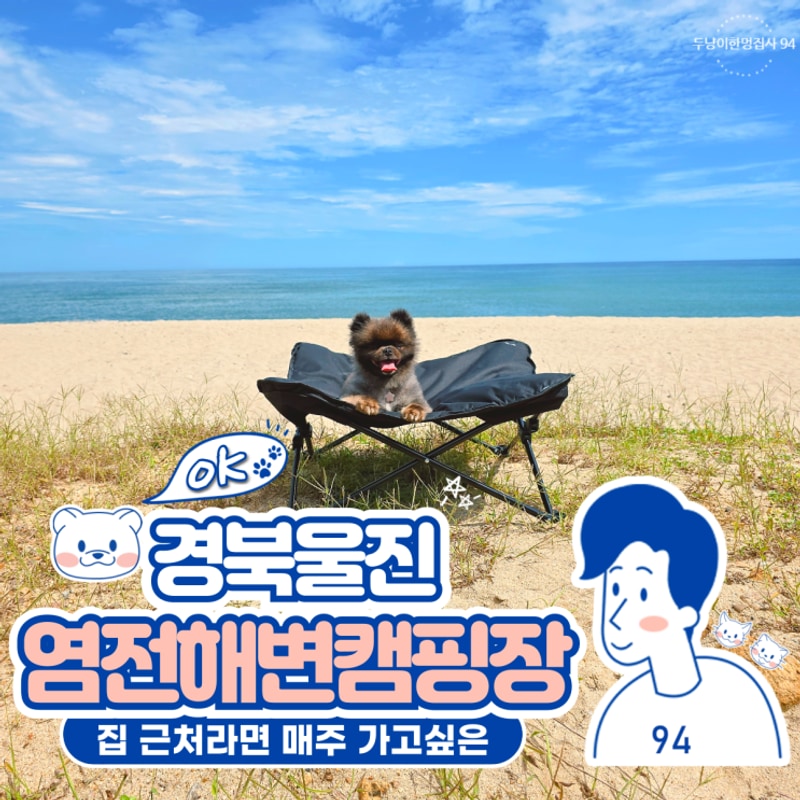 울진 염전해변캠핑장 저렴하고 예쁜 가족캠핑장 애견동반캠핑...