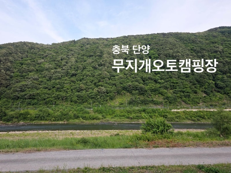 충북 단양 무지개 오토 캠핑장... 조용한 강가의 가성비 캠핑장