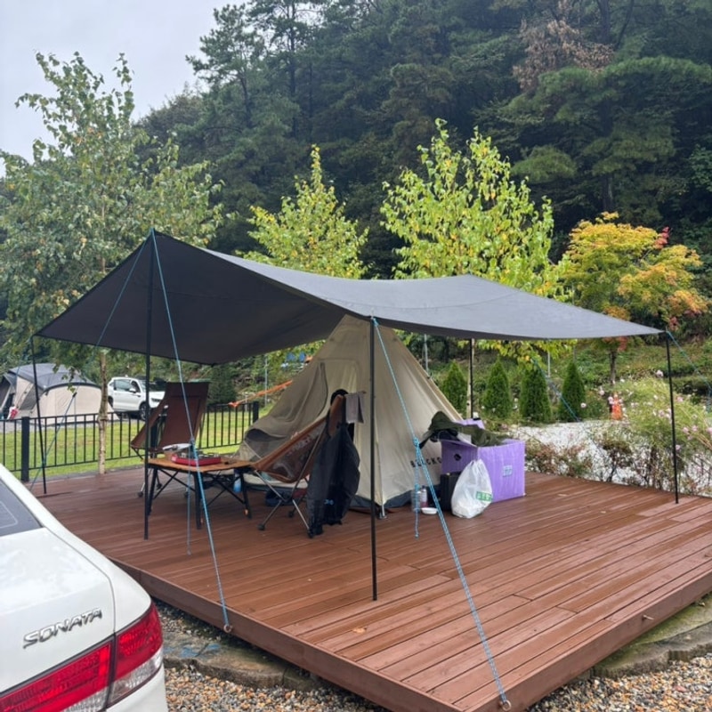 양평 둥근돌캠핑장 5번 사이트 후기️