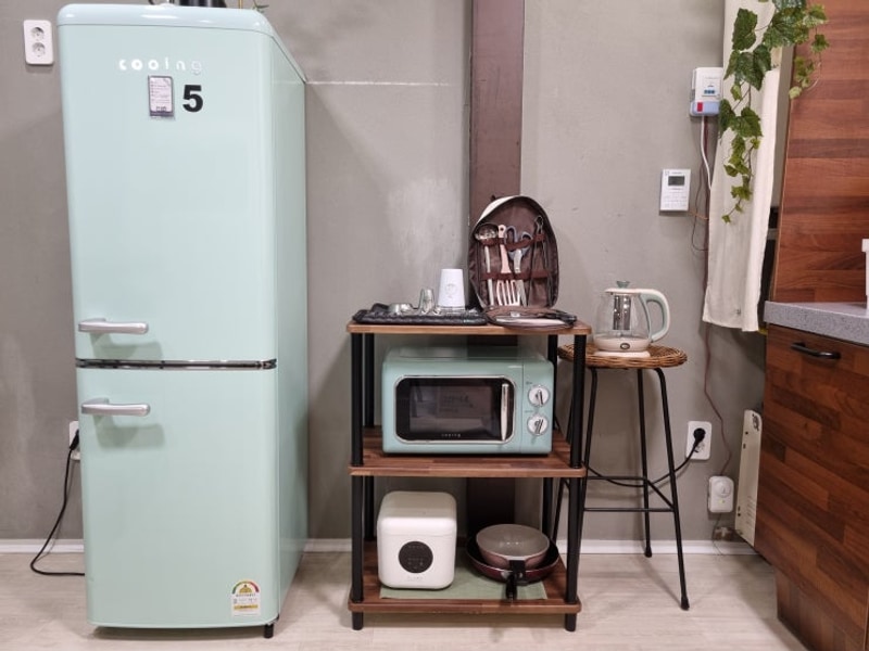 가평 북두칠성 글램핑 카라반 펜션 : 침대 넓어서 짱 좋다