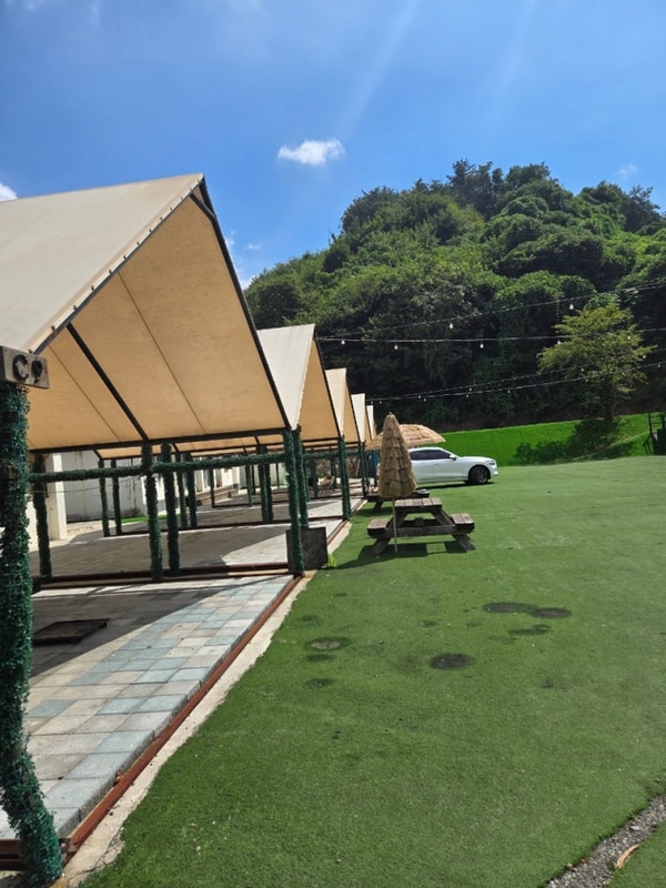 대전 근교 공주 505캠핑장 수영장은 포기할수 없는 키즈캠핑장