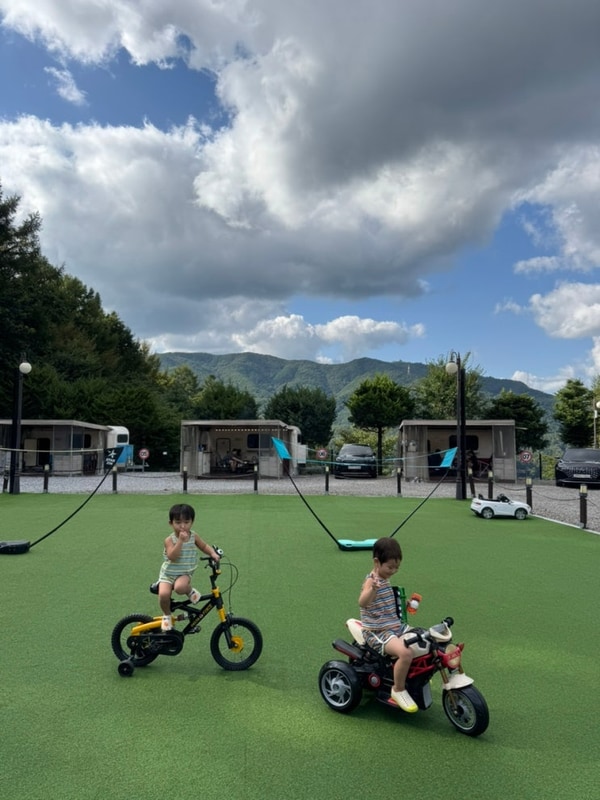 아이랑 당일치기 키즈 프렌들리 캠핑 포천 알맹이캠핑 글램핑