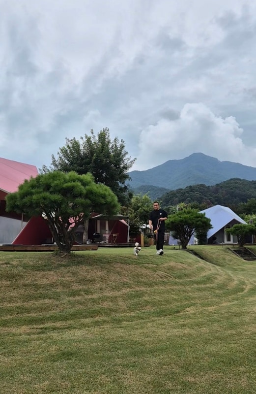홍천 애견동반펜션 바누 글램핑에서 강아지도 편하게 애견글램핑