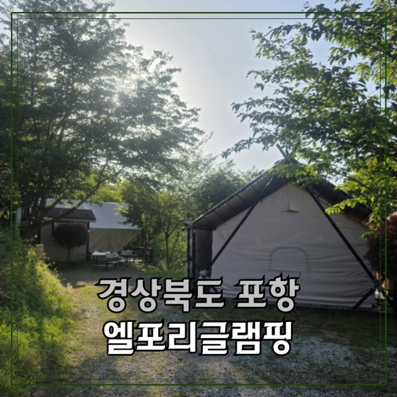 포항 캠핑장 추천, 엘포리글램핑에서 즐긴 감성 캠핑