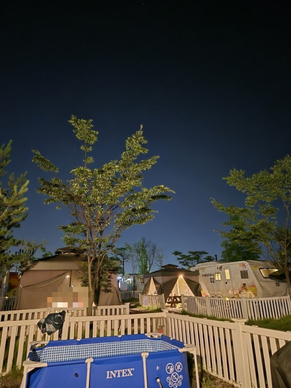 파주 평화누리캠핑장 카라반D 숙박 + 수영장 대여 아이랑 함께...