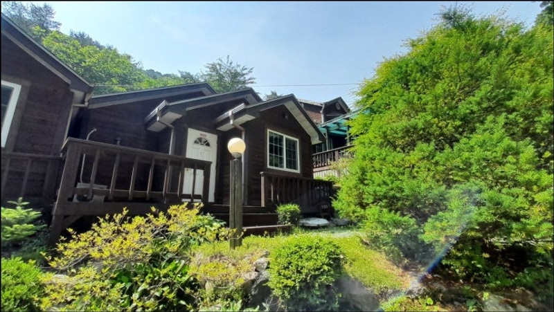 정선계곡펜션 독채에불멍까지 가능한정선 도원펜션&캠핑장