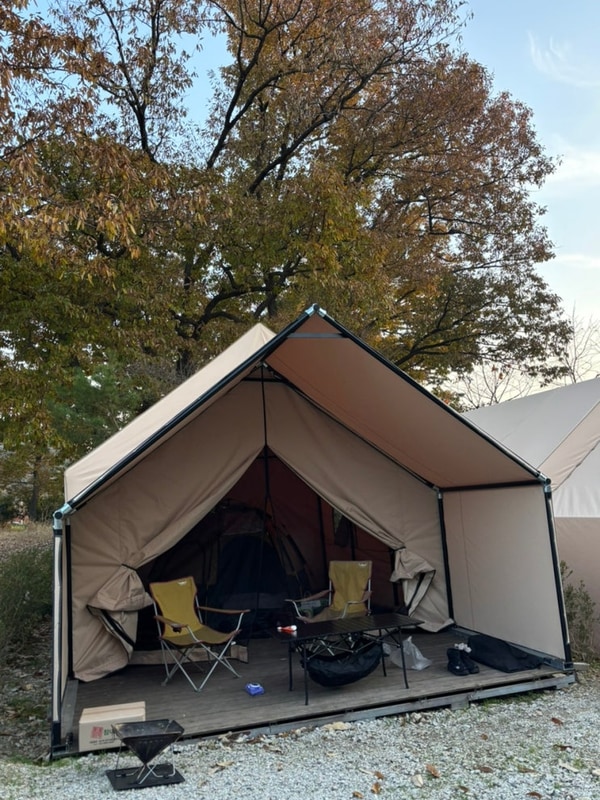 부안캠핑장 내소힐링캠프 타프존에서 단풍캠 즐긴 후기