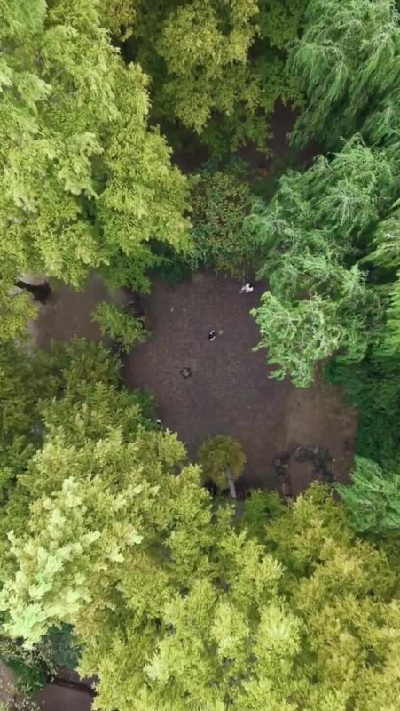 경주 무릉관광농원 캠핑장 드론샷