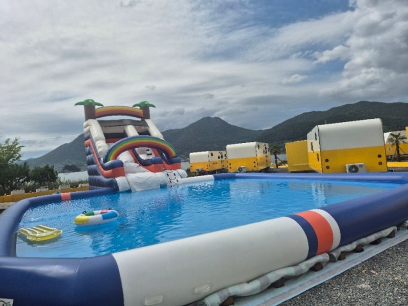 남해캠핑장 노랑카라반 경남캠핑장 남해글램핑