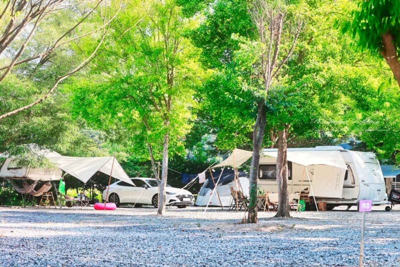 괴산 도레미캠핑장[135번째 캠핑 25.07.12] - 펜트 카라반...