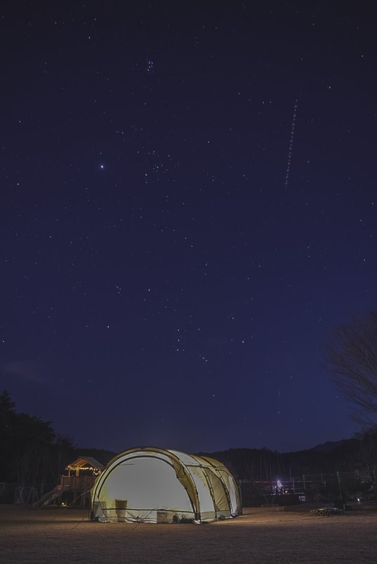 겨울캠핑 경북 예천 새움정 애견동반 캠핑장 추천