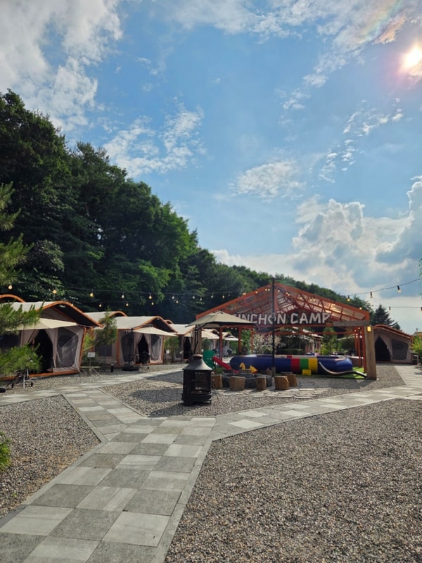 춘천글램핑- 춘천신촌캠프장 -자쿠지글램핑후기