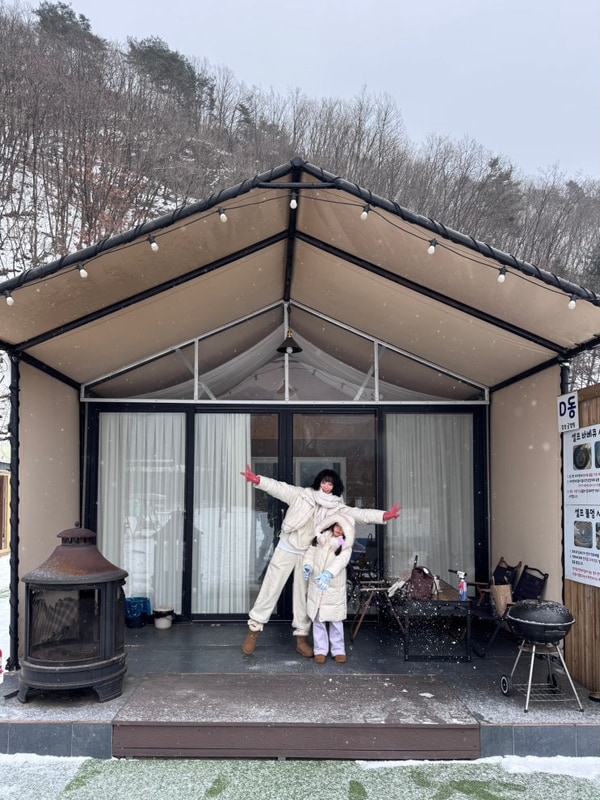 포천글램핑 포천카라반 서울근교 겨울 축제 즐기는 메이플글램핑