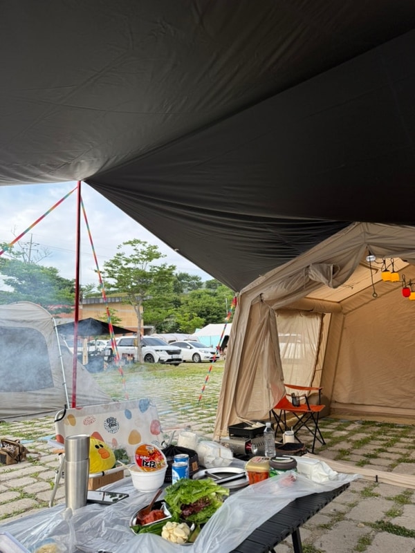 3th 합천대장경오토캠핑장 현충일캠핑 튀튀. 무더위/물놀이터...